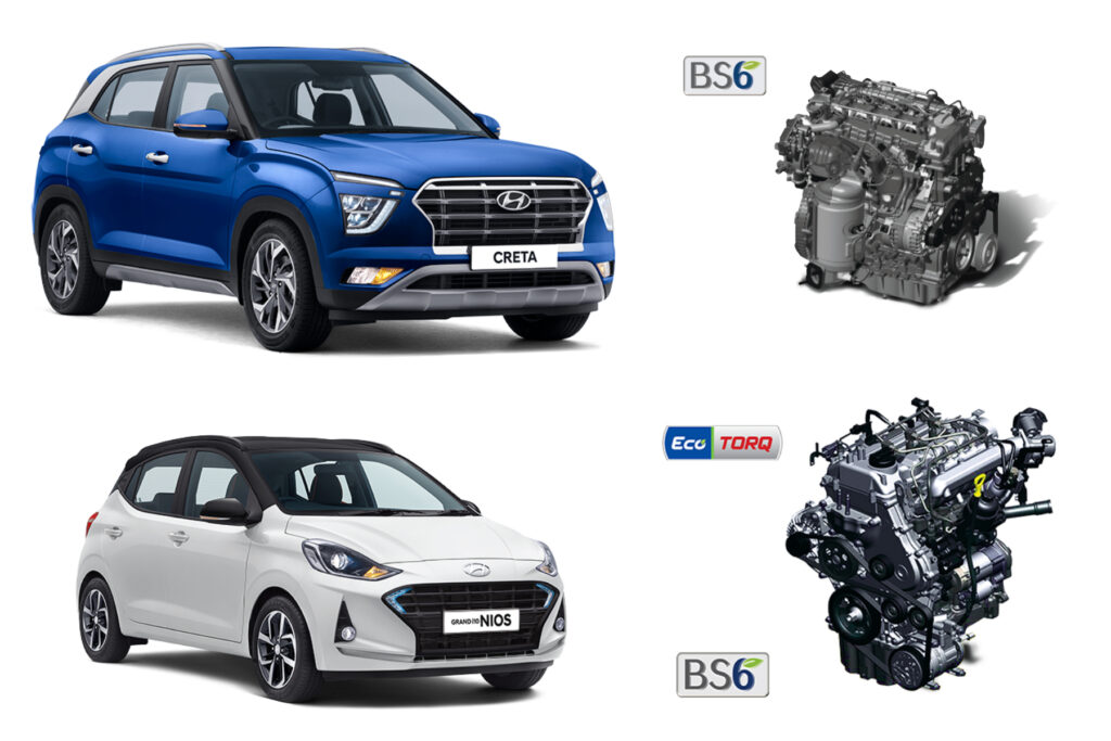 BS6 and BS4 engines for Hyundai